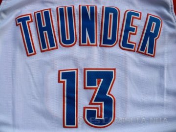 Camiseta Harden #13 Oklahoma City Thunder Blanco